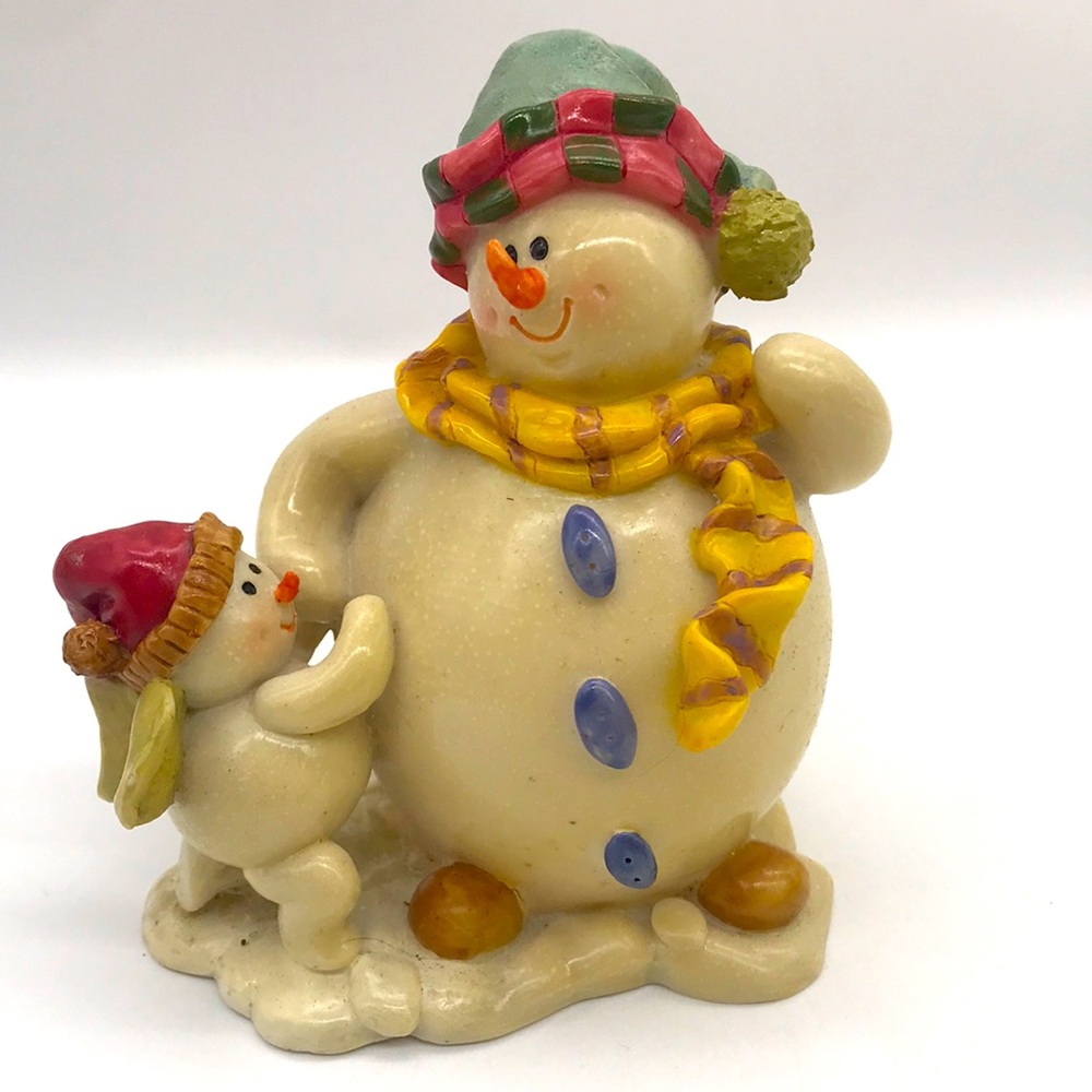 Vintage Regency Fine Arts Collectible Snowman Sculptures & Figurine’s 4-5/8”Tall